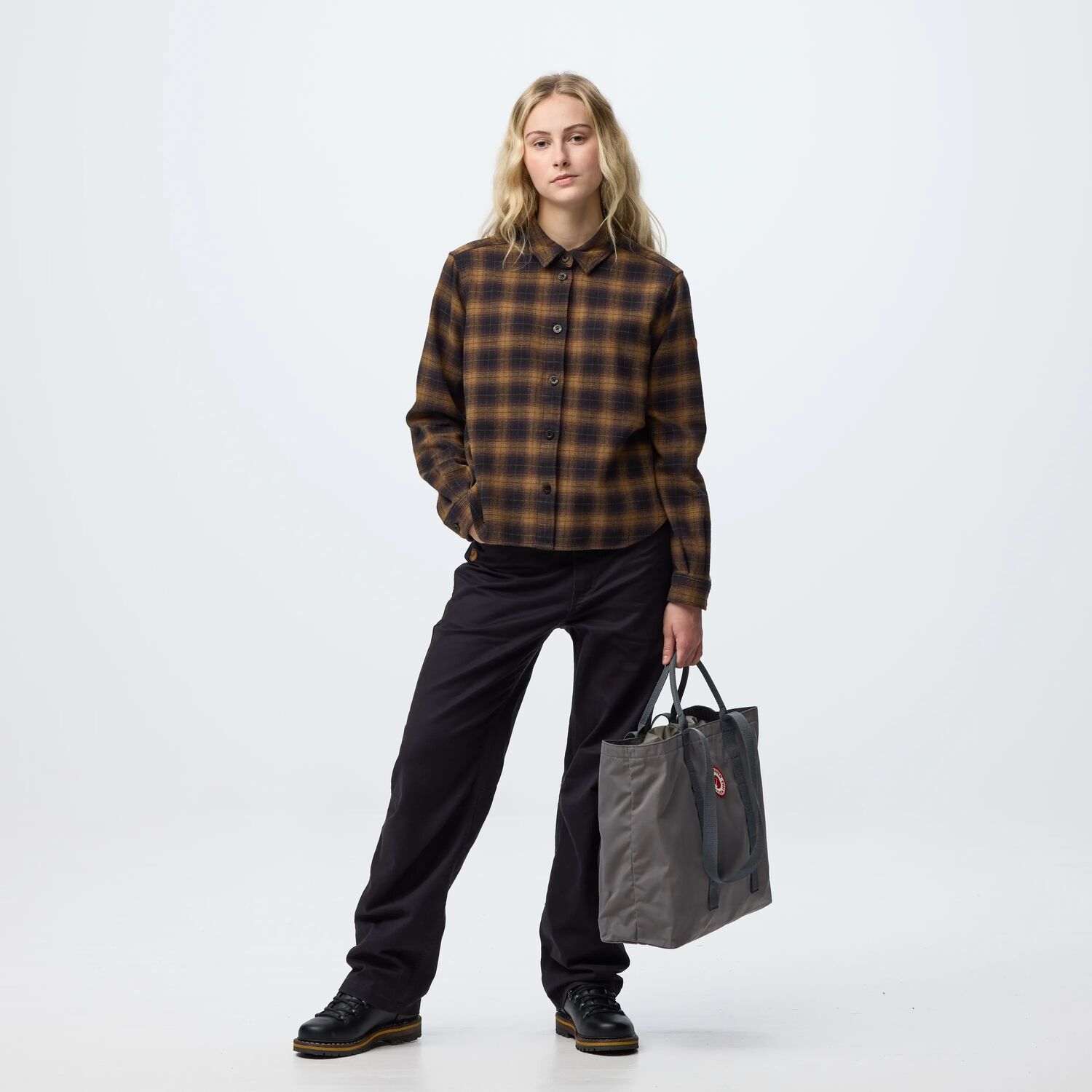 Övik Boxy Flannel Shirt W