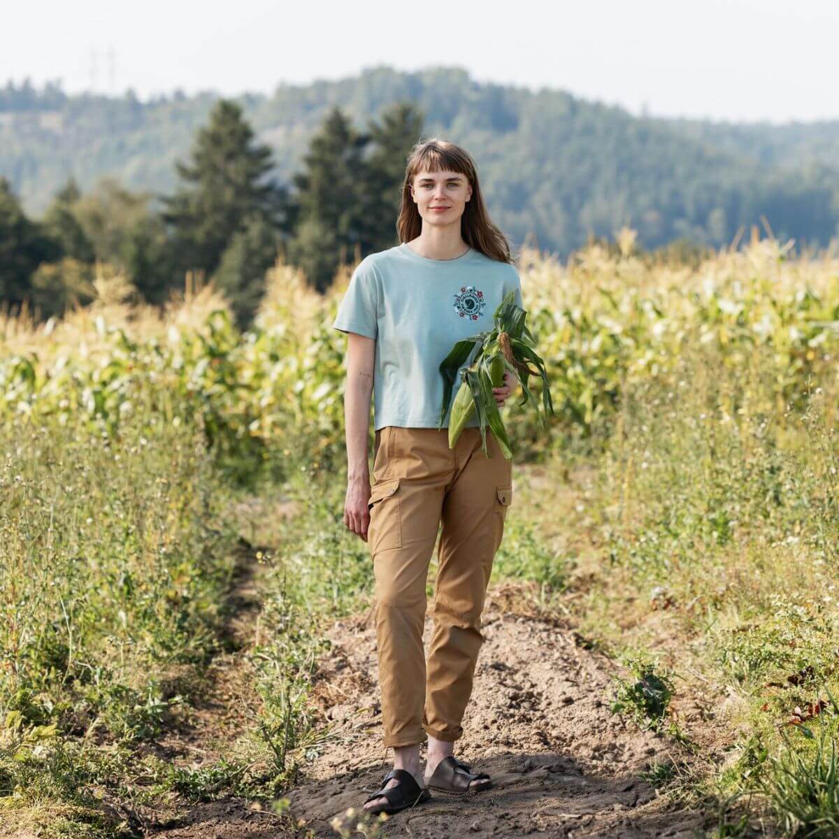 Fjällblomster Logo T shirt W