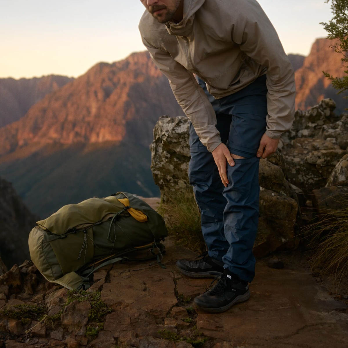 Abisko Hybrid Trail Trs Zip off M