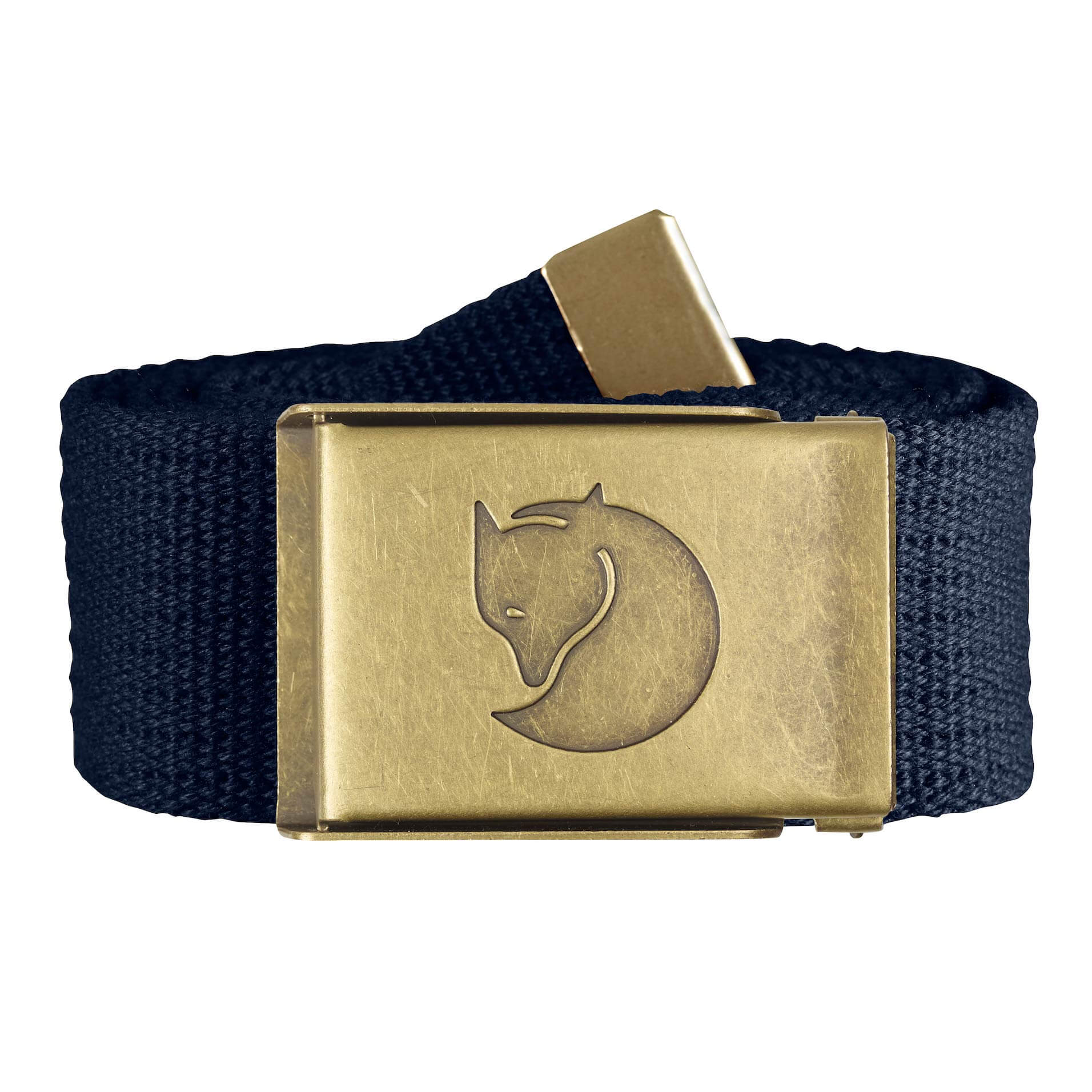 Canvas Brass Belt 4 cm